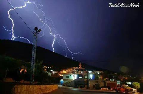 Lebanon Under Thunder Stock Photography